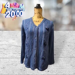 T.C FASHION Button down blue cardigan